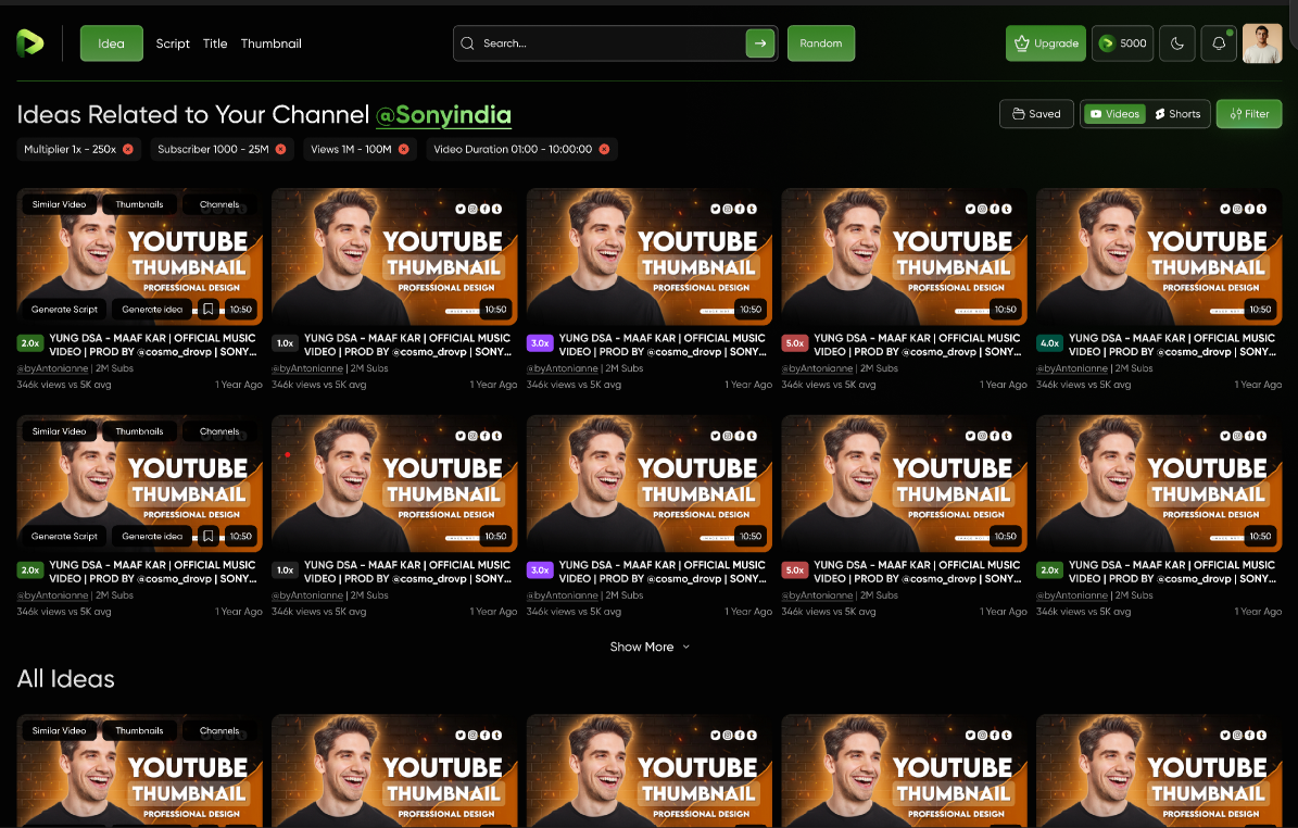 KretoAI: Revolutionary | YouTube Content Generator Advanced Script Features